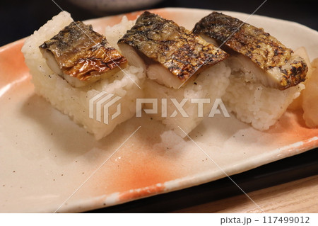 鯖寿司　鯖　さば寿司　和食　定食　寿司　ランチ 117499012