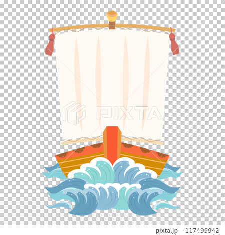 無人の和船イラスト 無人の和船イラスト 117499942