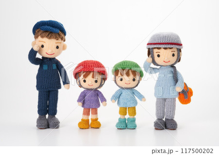 あみぐるみ人形　防災訓練 117500202