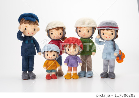 あみぐるみ人形　防災訓練 117500205