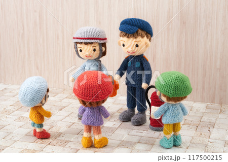 あみぐるみ人形　防災訓練 117500215