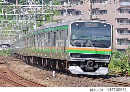 東海道本線　真鶴　JR東日本　E231系1000番台　S-25編成（国府津） 117500631