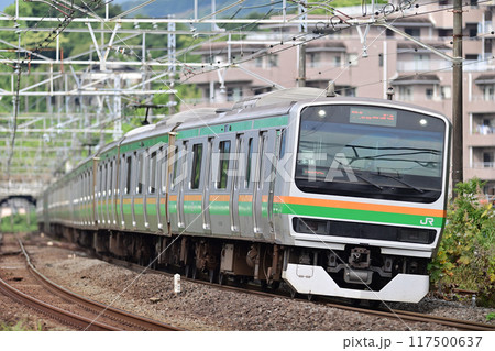 東海道本線　真鶴　JR東日本　E231系1000番台　S-18編成（国府津） 117500637