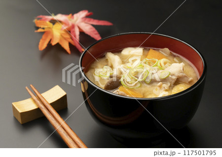 豚汁　とん汁  紅葉 117501795