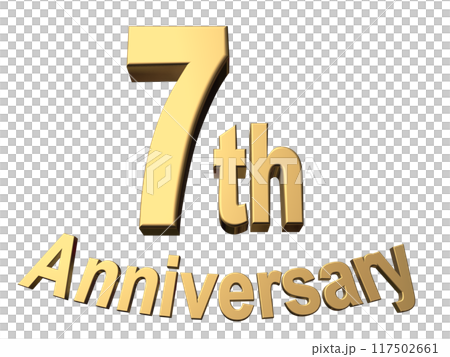 3DCG characters "7th Anniversary/7th anniversary" gold, gold 117502661