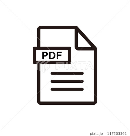 PDFファイルのアイコン 117503361