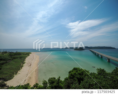 下関市角島大橋の絶景 117503425