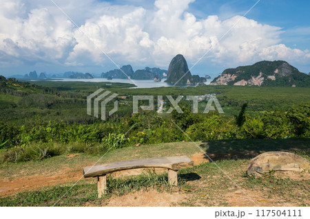 Viewpoint to see Samed Nang Chee or Nangshe view, Phang Nga Viewpoint to see Samed Nang Chee or Nangshe view, Phang Nga 117504111