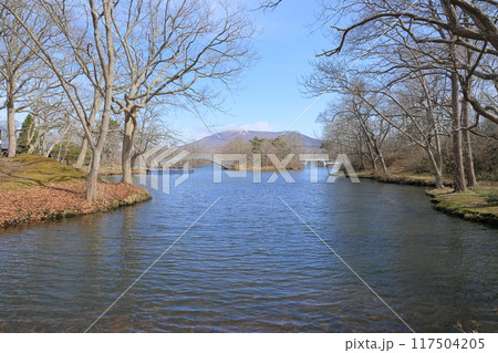 4月の北海道・大沼公園 4月の北海道・大沼公園 117504205