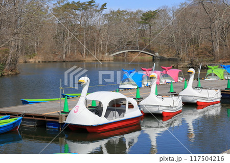4月の北海道・大沼公園 4月の北海道・大沼公園 117504216