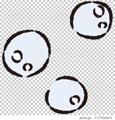 Simple soap bubble hand drawn illustration Simple soap bubble hand drawn illustration 117504825