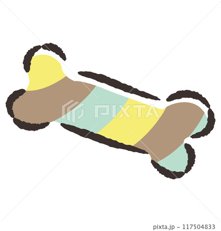 犬用おもちゃの手描きイラスト 犬用おもちゃの手描きイラスト 117504833
