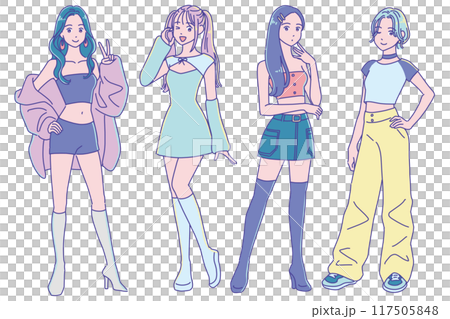 K-pop style girls 117505848