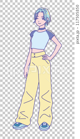 K-pop風の女の子 117505850