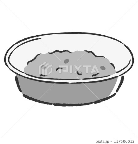 エサ入れのイラスト（ウェットフード入り） 117506012