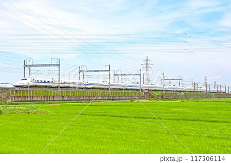 東海道新幹線　新横浜ー小田原　JR東海　N700A系1000番台　X編成（東京） 117506114