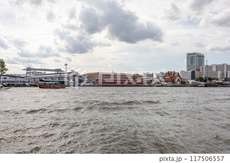 View of Niwet Woradit Pier, focus selective 117506557