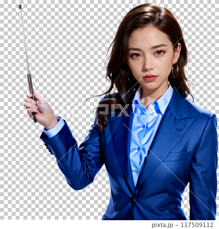 Beautiful AI giving a presentation 117509112