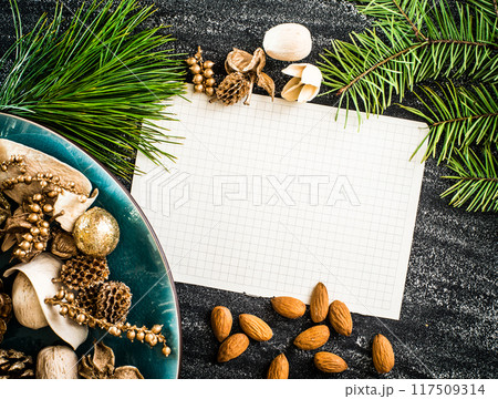 with sheet of paper 117509314