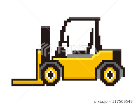 働く車 8ビットで描いた自動車のピクセルアート フォークリフト アイコン、イラスト、ピクトグラム 働く車 8ビットで描いた自動車のピクセルアート フォークリフト アイコン、イラスト、ピクトグラム 117509549