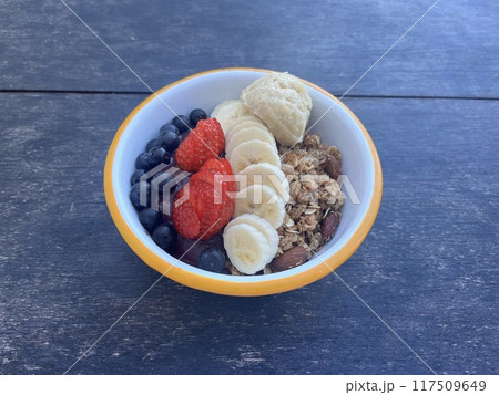 オーストラリアで食べたアサイーボウル オーストラリアで食べたアサイーボウル 117509649