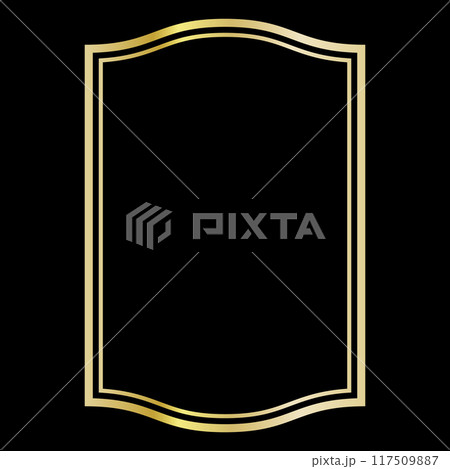 金色のシンプルなラベル 117509887