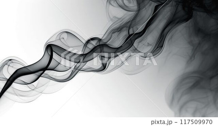 abstract colorful smoke over white 117509970
