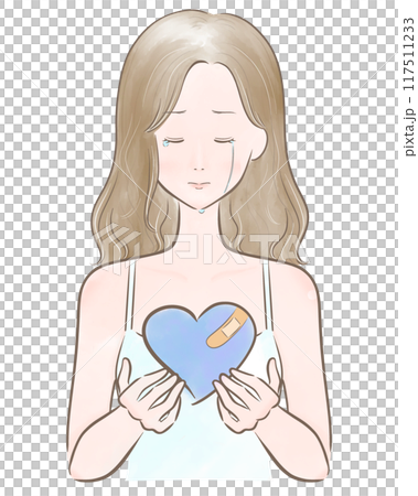 心酸少女主線棕色無瀏海棕色頭髮 心酸少女主線棕色無瀏海棕色頭髮 117511233