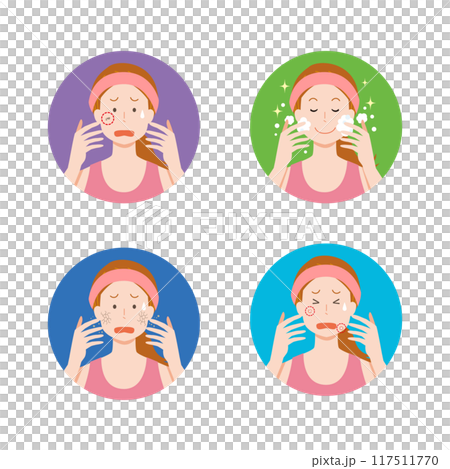 洗臉和皮膚問題 洗臉和皮膚問題 117511770