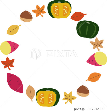 いもくりかぼちゃフレーム 117512196