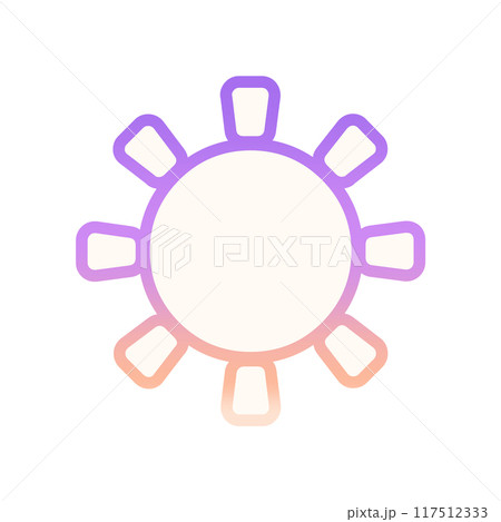 グラデーションな太陽 グラデーションな太陽 117512333