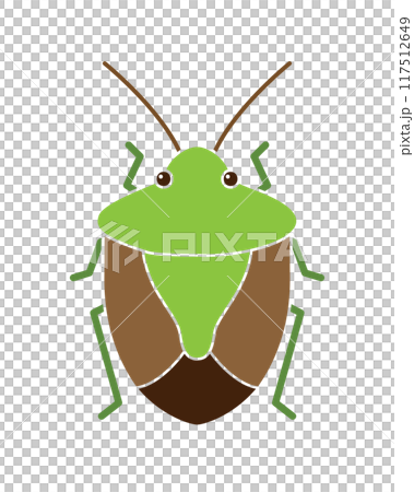 カメムシのシンプルなイラスト 117512649