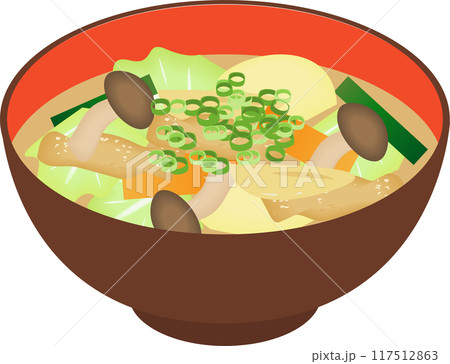 野菜たっぷり味噌汁 野菜たっぷり味噌汁 117512863
