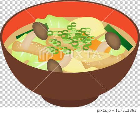 野菜たっぷり味噌汁 野菜たっぷり味噌汁 117512863