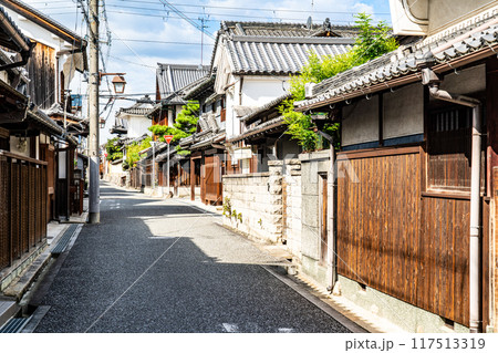 【重要伝統的建造物群保存地区】富田林　寺内町　妙慶寺の見える風景　大阪府富田林市 117513319