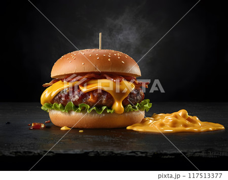 Bacon Cheese Burger 117513377