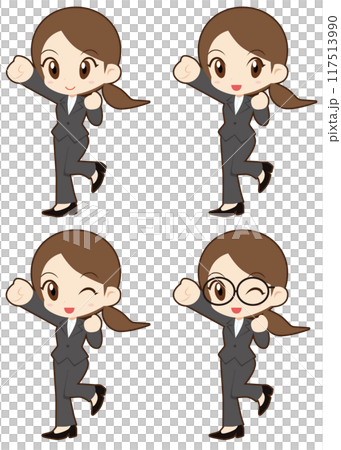 Hardworking office lady Hardworking office lady 117513990