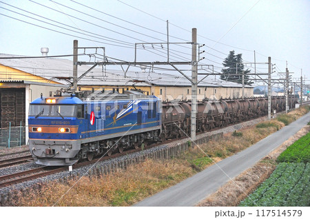 高崎線　深谷ー岡部　JR東日本　EF510-506（田端） 117514579