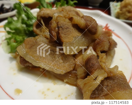 豚の生姜焼き 豚の生姜焼き 117514583