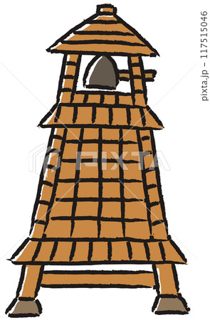 時の鐘足あり・手描き風のイラスト素材 [117515046] - PIXTA