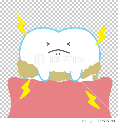 Teeth with periodontal disease Teeth with periodontal disease 117515144