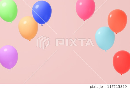 背景素材_風船_カラフル 117515839