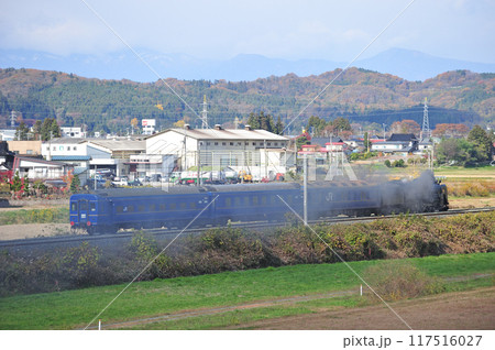 東北本線　山ノ目ー平泉　JR東日本　C61-20（高崎）＋24系（青森）　試運転 117516027