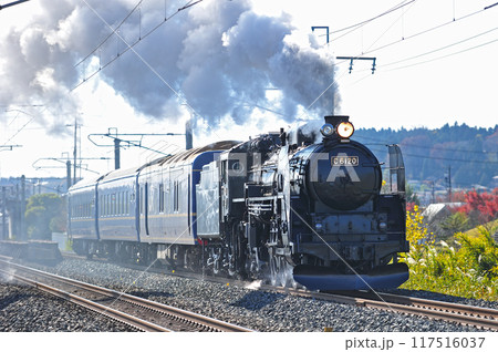 東北本線　前沢ー陸中折原　JR東日本　C61-20（高崎）＋24系（青森）　試運転 117516037