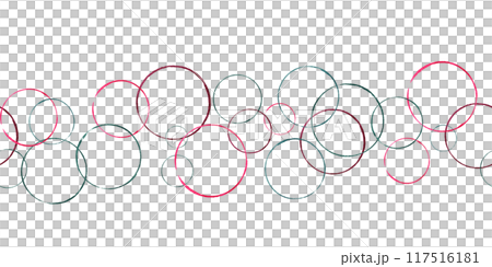 Abstract soap bubbles seamless pattern on white. Overlapping pink and green paintbrush circles watercolor isolated illustration. Geometric shape. Minimalist naive ornate for design projects, textile. Abstract soap bubbles seamless pattern on white. Overlapping pink and green paintbrush circles watercolor isolated illustration. Geometric shape. Minimalist naive ornate for design projects, textile. 117516181