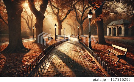 秋の公園 秋の公園 117516293