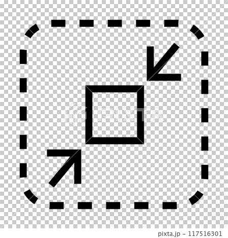 尺寸縮小圖示說明 117516301