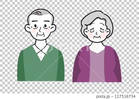 A cute and heartwarming senior couple A cute and heartwarming senior couple 117516734