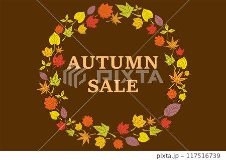 イラスト素材:秋イラスト AUTUMN SALE 円 イラスト素材:秋イラスト AUTUMN SALE 円 117516739