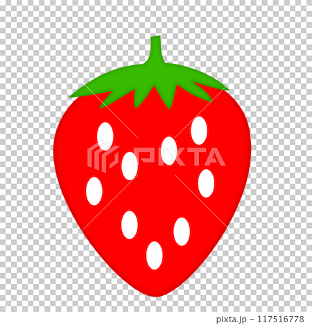 シンプルなイチゴのイラスト 117516778